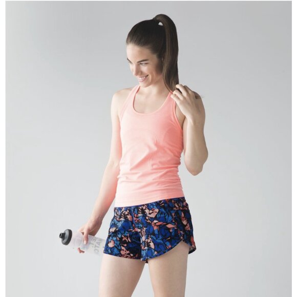 LULULEMON Tracker Short IV (4-way Stretch) Paint Storm Harbor Blue Multi / Black - Picture 1 of 13